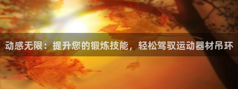 意昂4代理：动感无限：提升您的锻炼技能，轻松驾驭运动